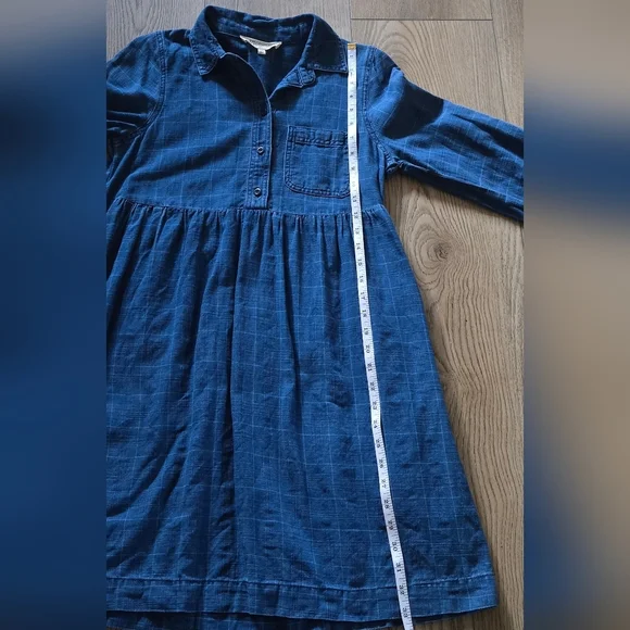 Madewell Blue Long Sleeve Dress - Picture 9 of 9